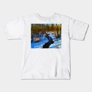 Spring landscape - digital painting Kids T-Shirt